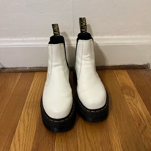 Doc Martens Leather Platform Chelsea Boots - Picture 3 of 4
